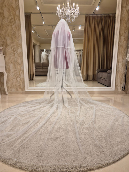 Velo con bordo Swarovski