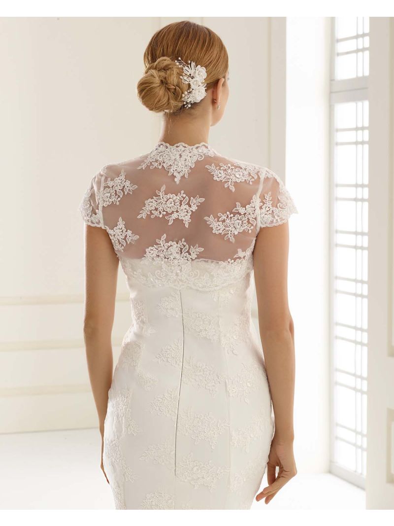 Bolero in pizzo manica corta