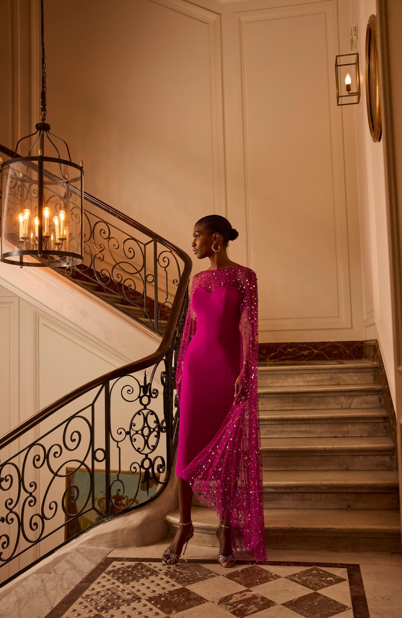 Abito cerimonia magenta